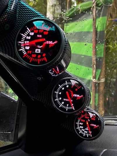 Tachometer Pillar RPM Meter Water Temp Oil Pressure|Gauge Pillar Meter