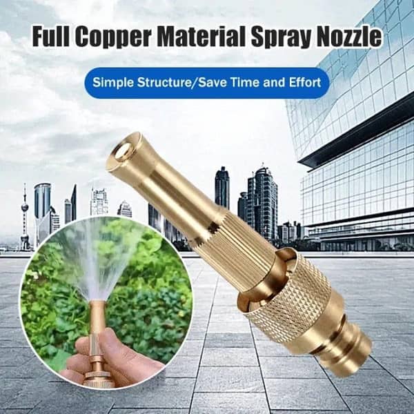 T  High Pressure Full Copper Material Water Spary Nozzle