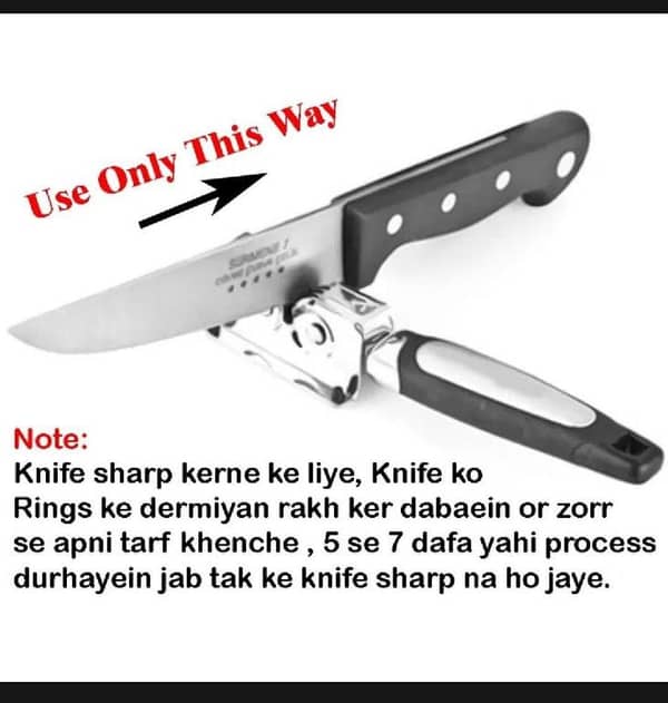 T  Easy Grip Stainless-Steel Mini Knife Sharpening Tool