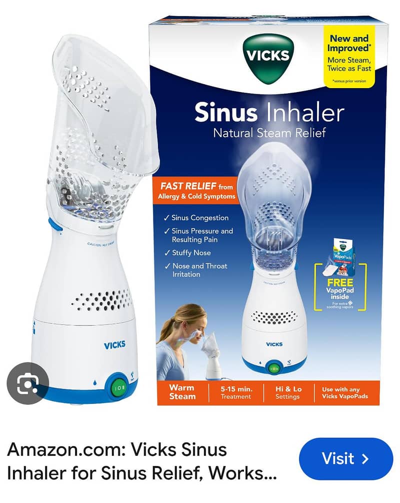 Vicks Sinus Steamer for inhalation 0