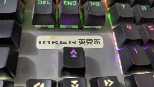 INKER RGB Wired Gaming Keyboard (Full Size) - Silver/Black