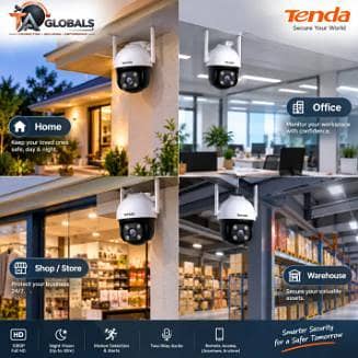 Tenda CH3 WCA | Best CCTV Camera | Smart Security Camera | Full Color Night Vision | Tenda Company Security Camera | Motion Tracking | Tenda Security Camera |
