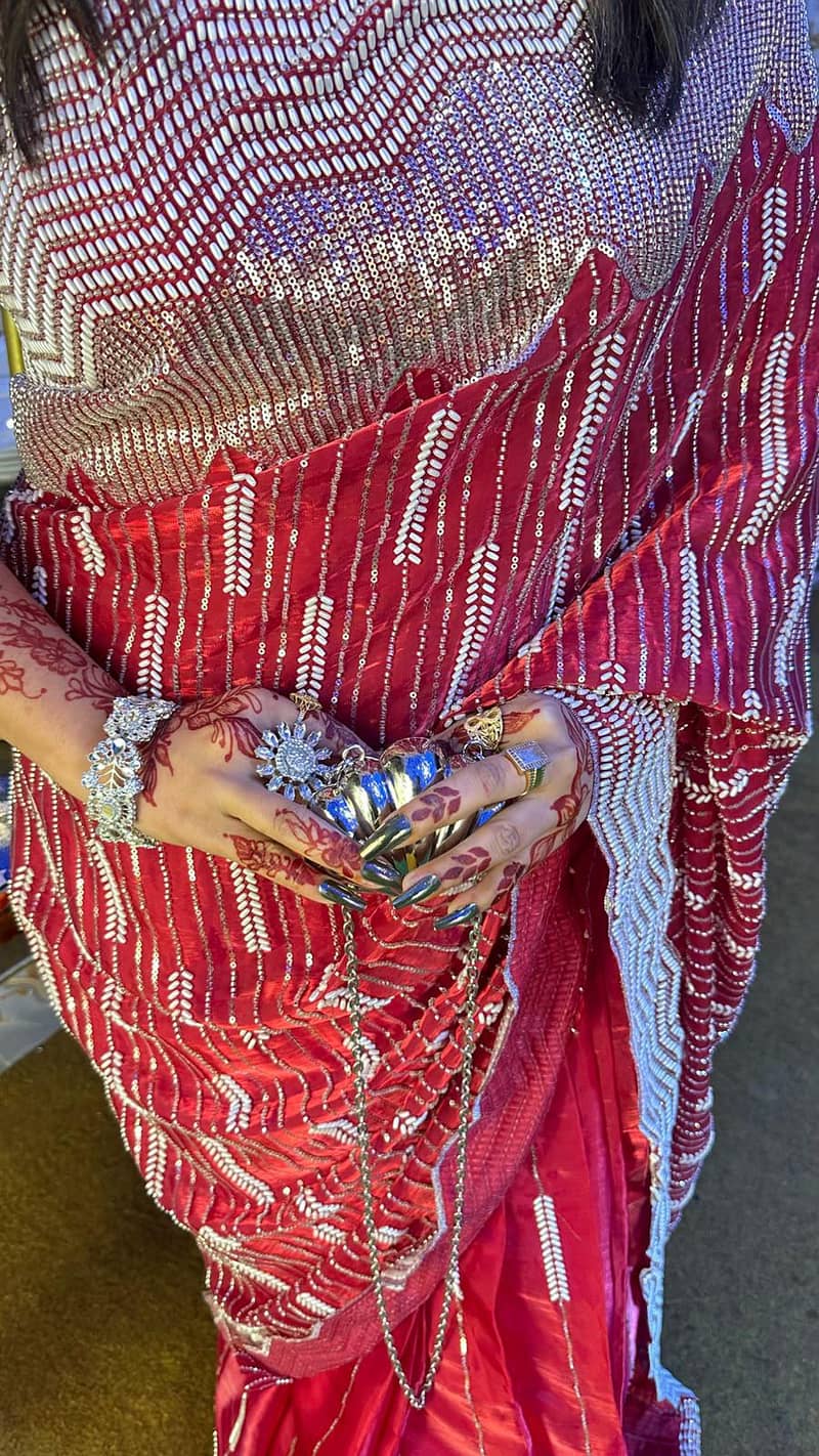 Red Saree 3