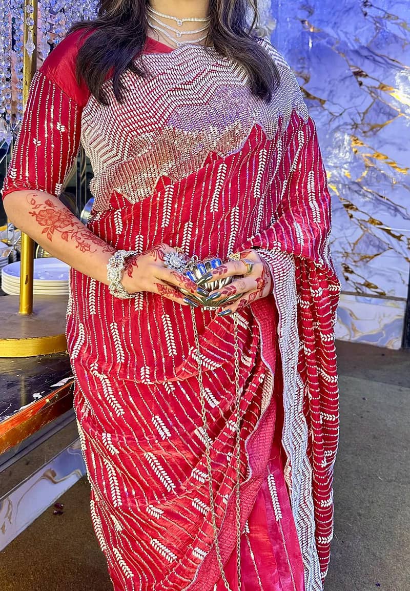 Red Saree 4