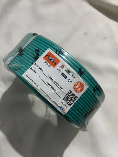 FAST CABLES 2.5 mm² STD Green Electrical Cable