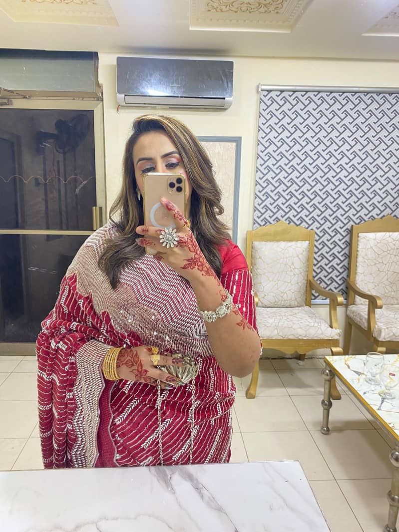 Red Saree 6