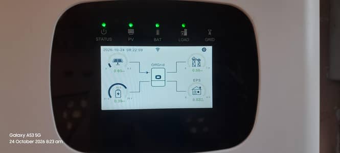 Core tech 4.2kw inverter Touch Screen Display 2 days used only