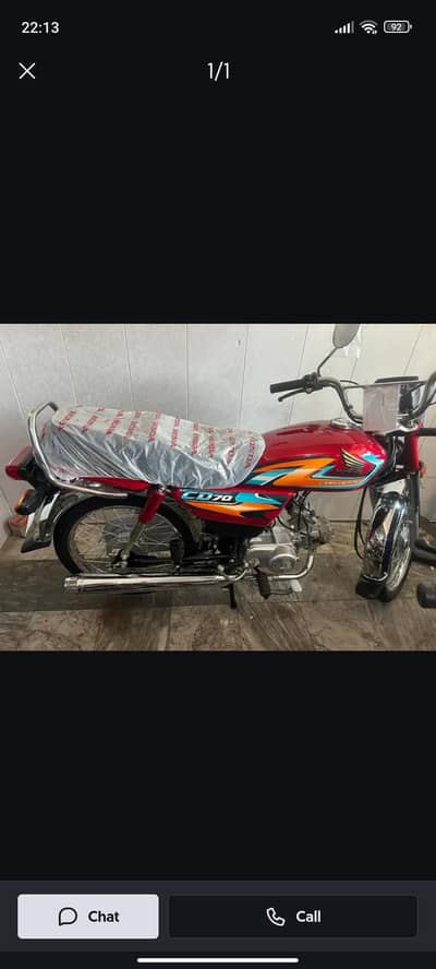 Honda cd 70 2027 model 600km only drive