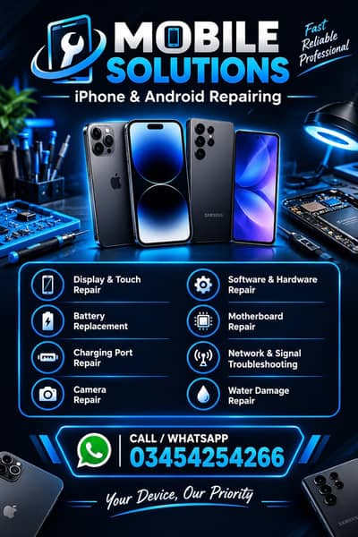  iPhone and Android Mobile Repairing Services 
