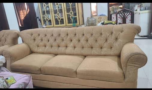 6 seater sofa color pink urgent selling