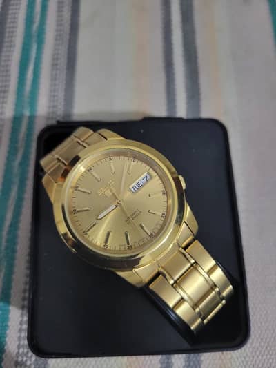 Seiko 5 Orignal Watch Automatic Glod Color