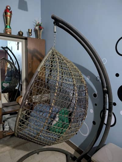 Swing Chair | Jhoola | Hanging Egg Chair – Used, Good Condition