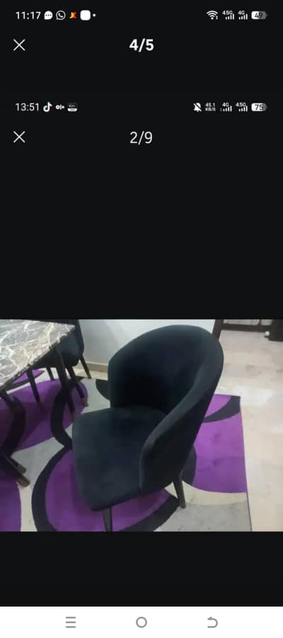 main apni dining table sale kar raha hon marble table 4 seater