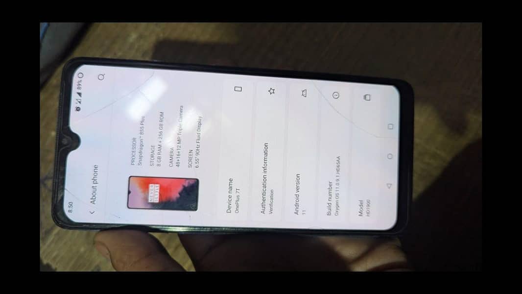 One Plus 7t 8/256 0