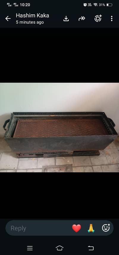 Large Bar B Q Grill With Stand