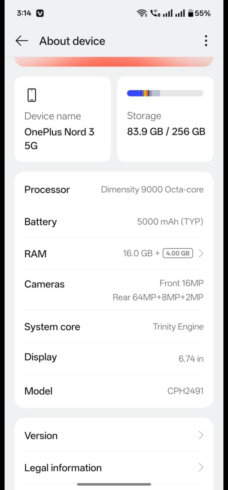 One Plus Nord 3 0