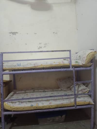 kids bed iron