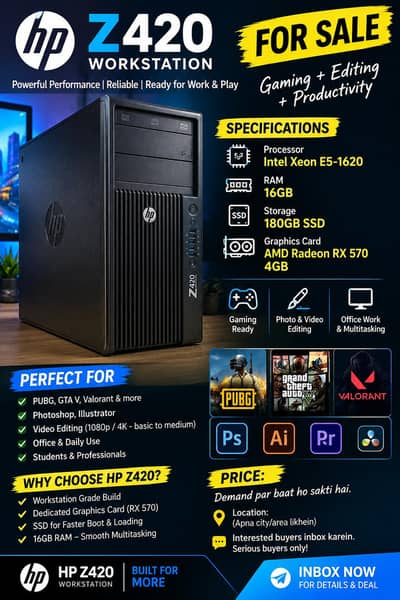 HP Z420 | Xeon E5-1620
