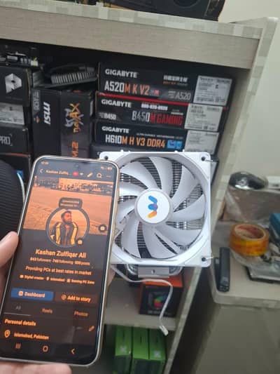 4 heat pipe rgb cooler