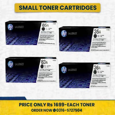 HP LaserJet Small Toner Cartridges 85A 35A 83A 36A Black Toner Rs 1699
