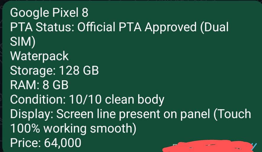 Google Pixel 8 pta approved 6