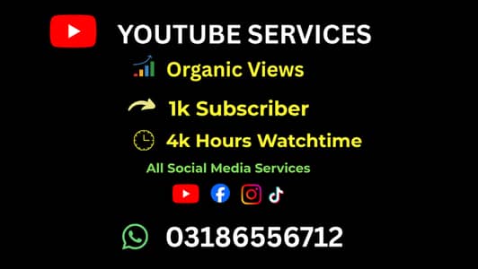 YouTube  Subscribers & Channel Growth Services