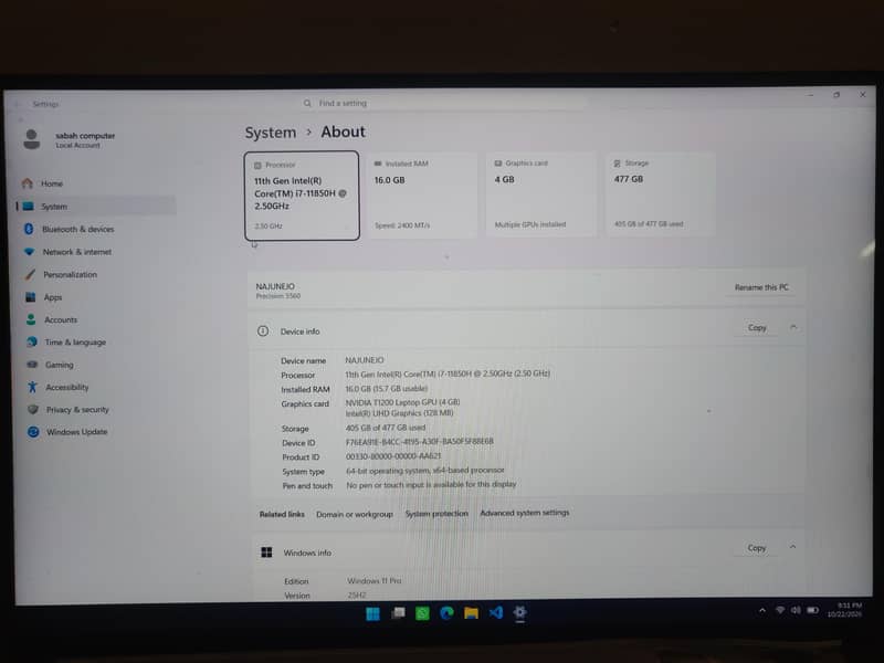 Dell Precision 5560 3
