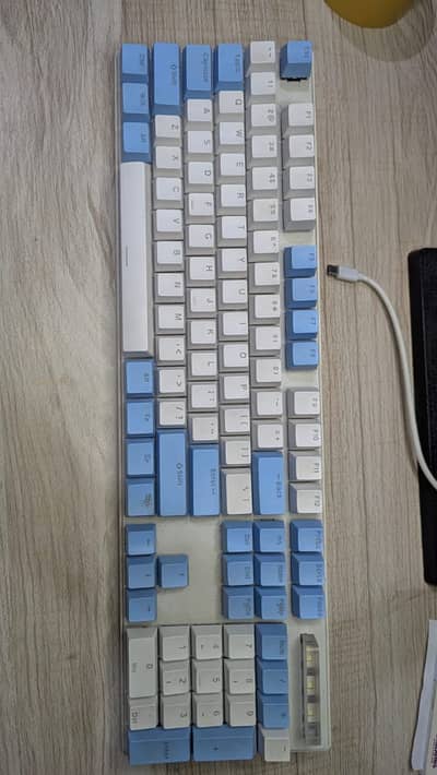 OCG Mechanical Keyboard Full Size Type-C Blue White Gaming