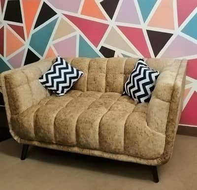 7 seater Turkish fabric bubble design sofa set