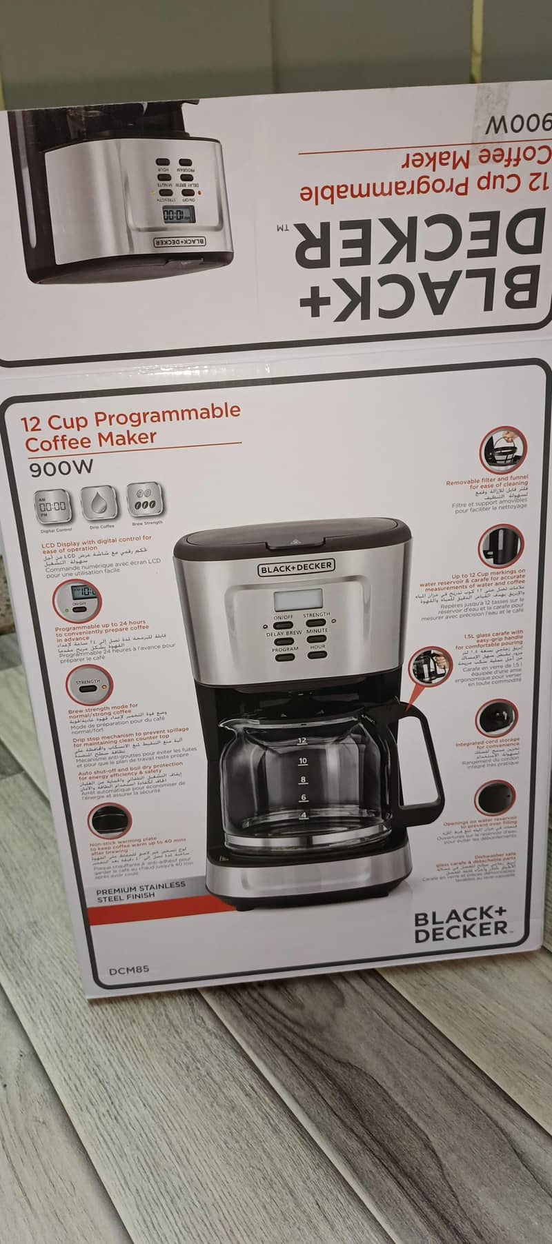BLACK+DECKER 12 CUP PROGRAMMABLE COFFEE MAKER | 900W 1