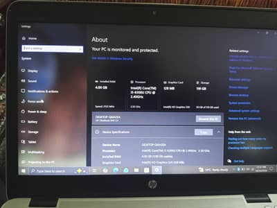 Hp Elitebook i5 6th generation urgent sale