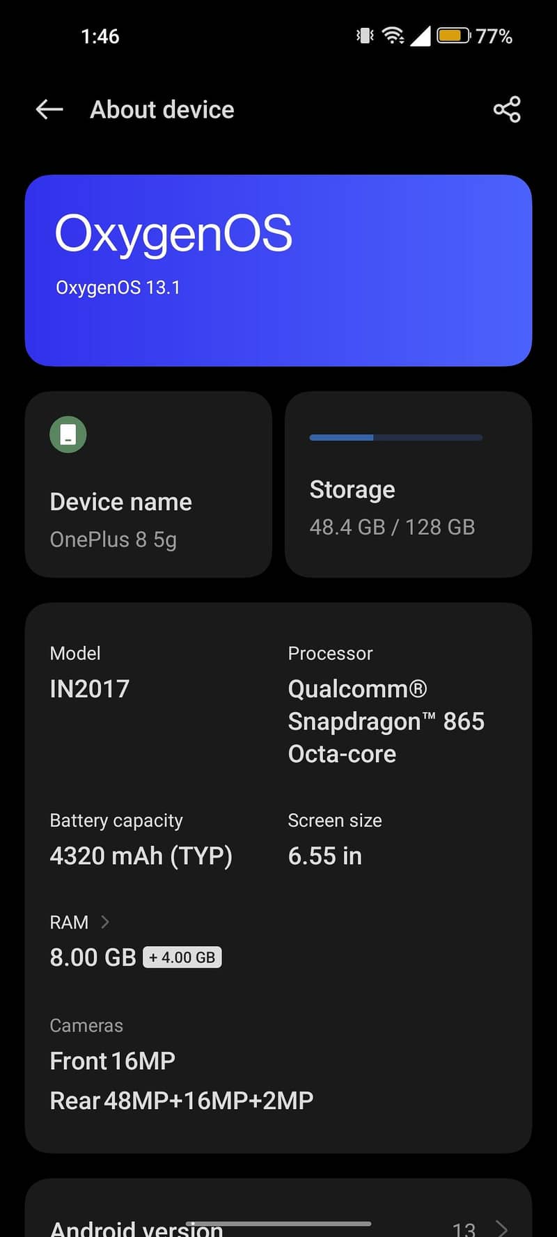 One Plus 8 6