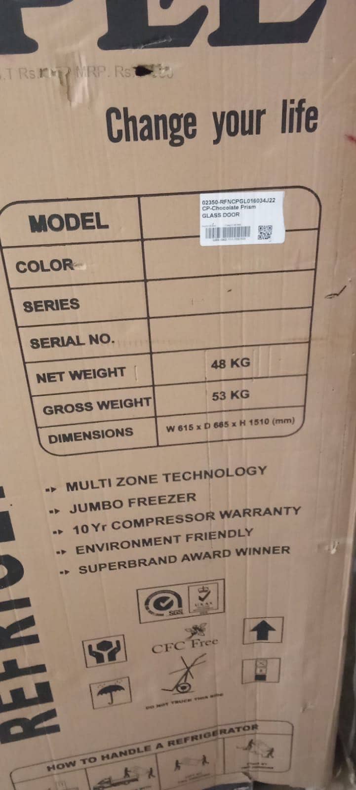 New freezer 0