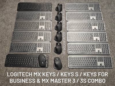 LOGITECH MX KEYS FOR BUSINESS KEYBOARD & MX MASTER 3S MOUSE WIRELESS