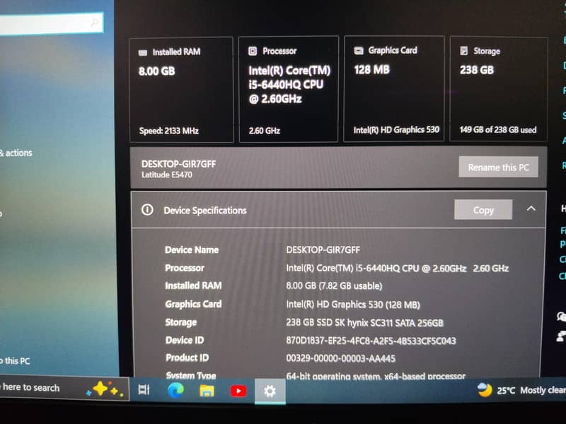 Dell Latitude E5470 5