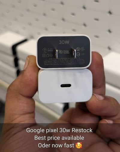 Google Pixel 100% Genuine Charger Along With C To C Cable - 30 Watt
