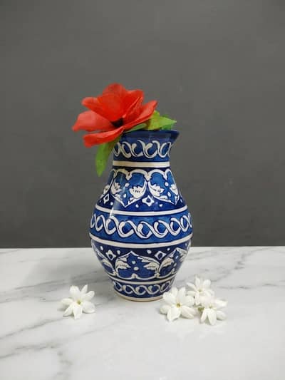 Multan Blue Pottery Vase Original