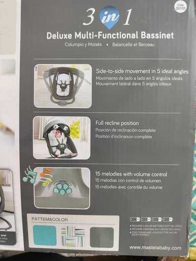 Mastela 3 in 1 Brand New