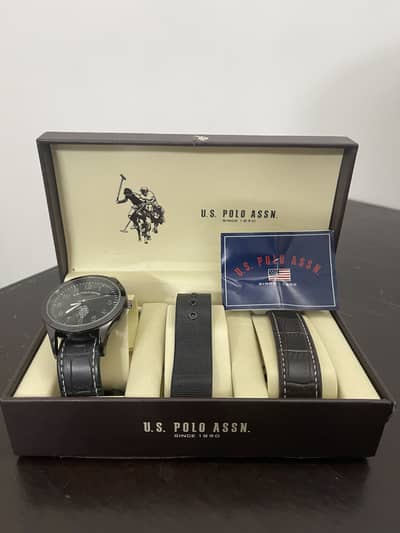 U. S. Polo Assn. Men’s Watch Gift Set – Excellent Condition