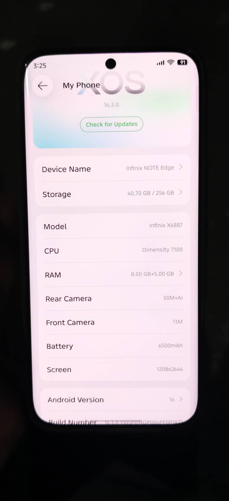 Infinix Note 60 edge 0