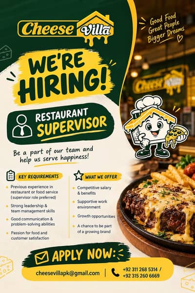restaurants supervisor