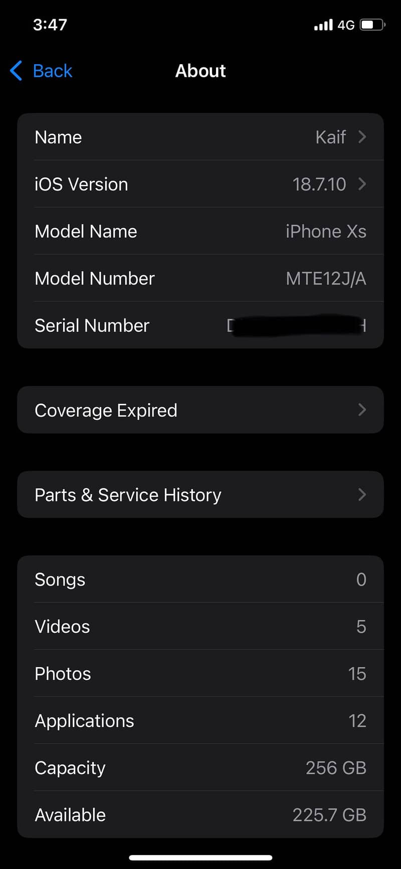 Apple iPhone XS 6