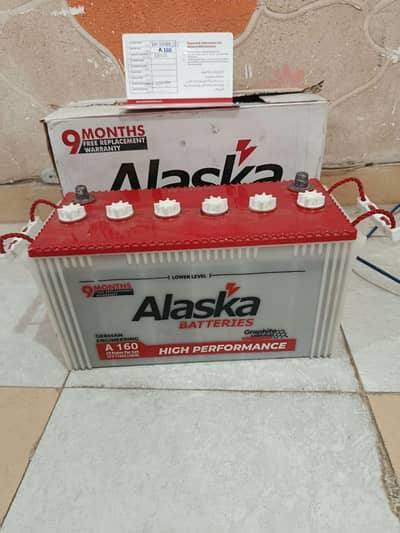 Alaska A160 Battery (2xpair) only 7 days used with warranty