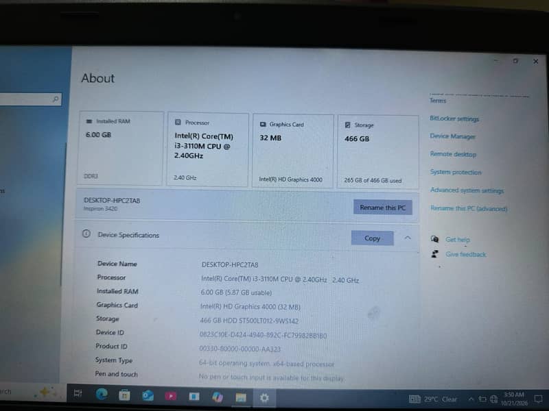 Dell core i3 3