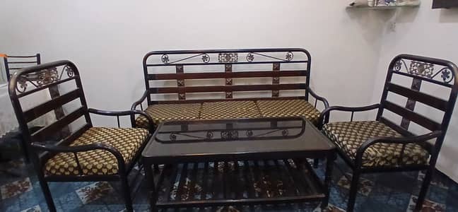 5-Seater Rod Iron Sofa Set