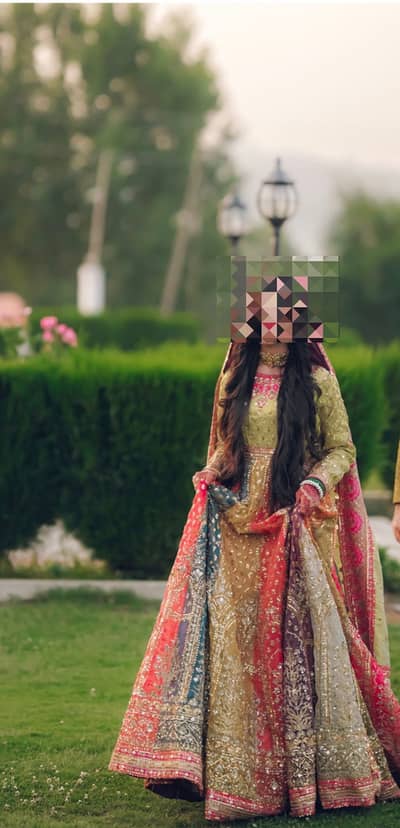 Selling my beautiful Maryum & Maria bridal maxi, perfect for mehndi.