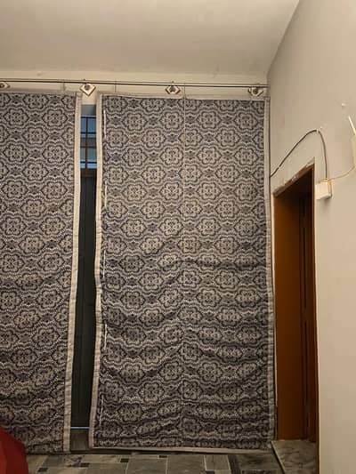 Full length blinds x 2 with rods