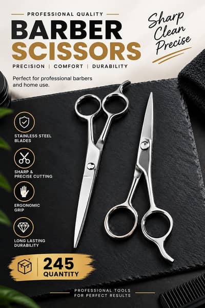 BARBER SCISSORS 245 pieces