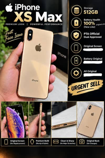 Phone XS Max 512gb officially dual approved urgent sell
