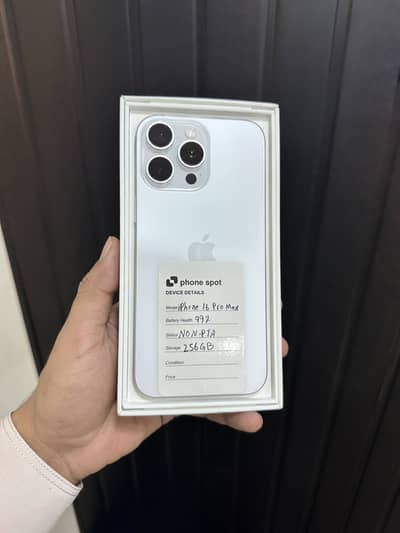 iphone 16 pro max 256 gb non pta jv with box     12 13 14 15 17 18